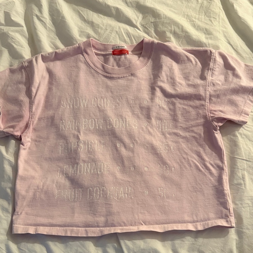 MOTHER Pink Graphic T-Shirt